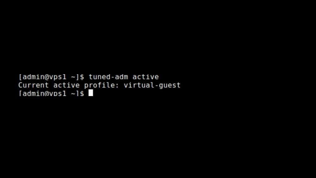 Running tuned-adm As A Virtual Guest