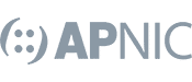 Apnic logo in grayscale