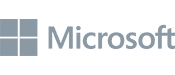 Microsoft logo in grayscale
