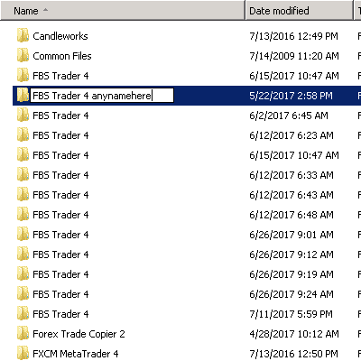 mt4 edit folder name setup multiple mt4