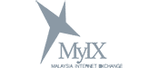 Myix logo in grayscale