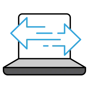 Icon of unlimited traffic in dedicated server page vpsmalaysia