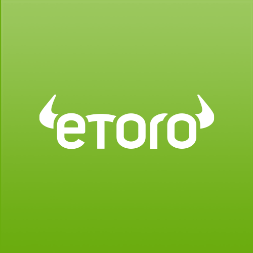 Etoro logo with green background