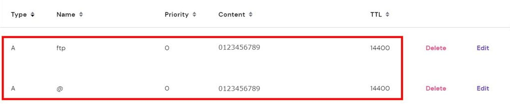 Check your domain's A record via DNS Zone Editor