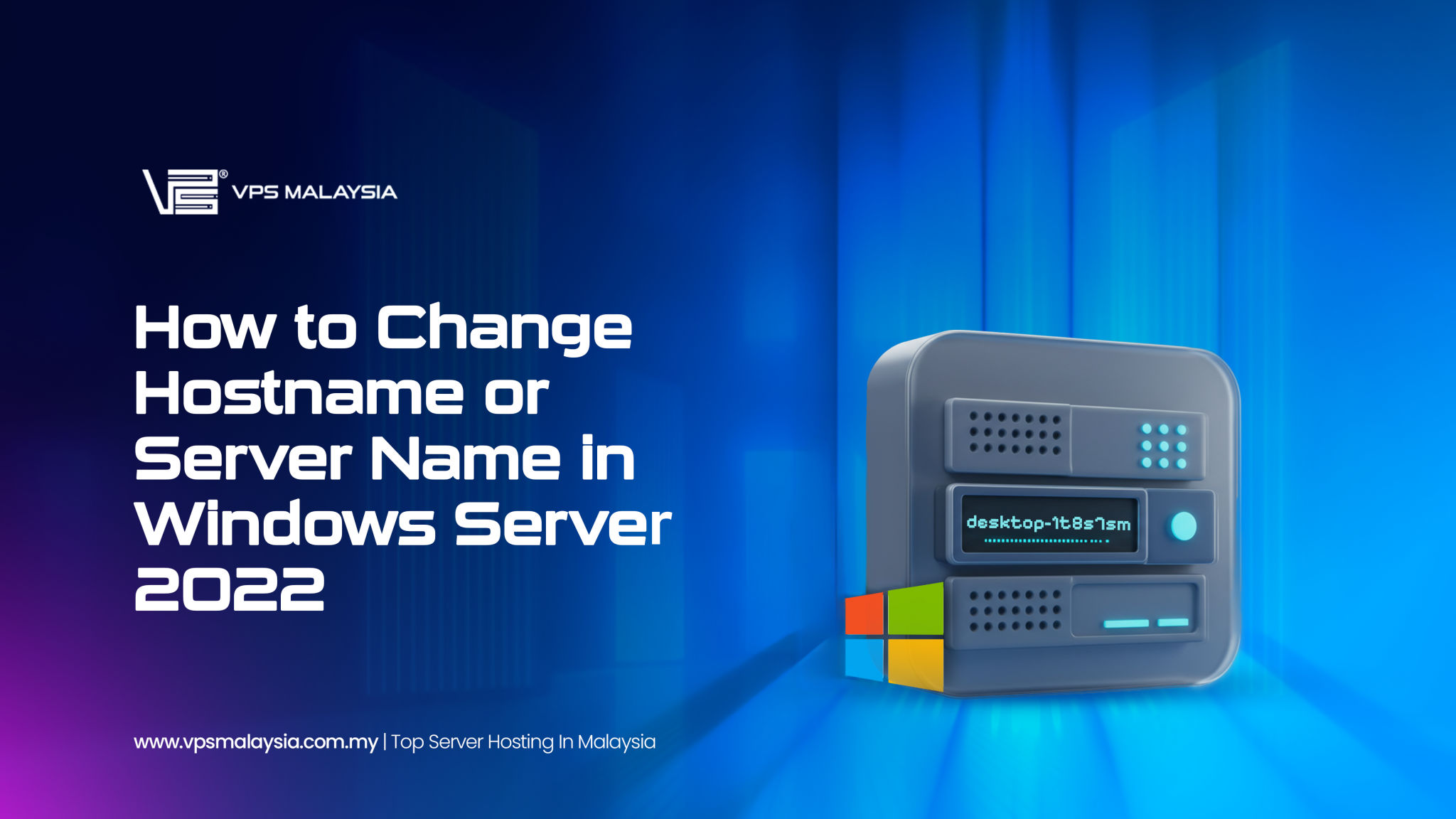 Change Host Or Server Name in Windows Server 2022