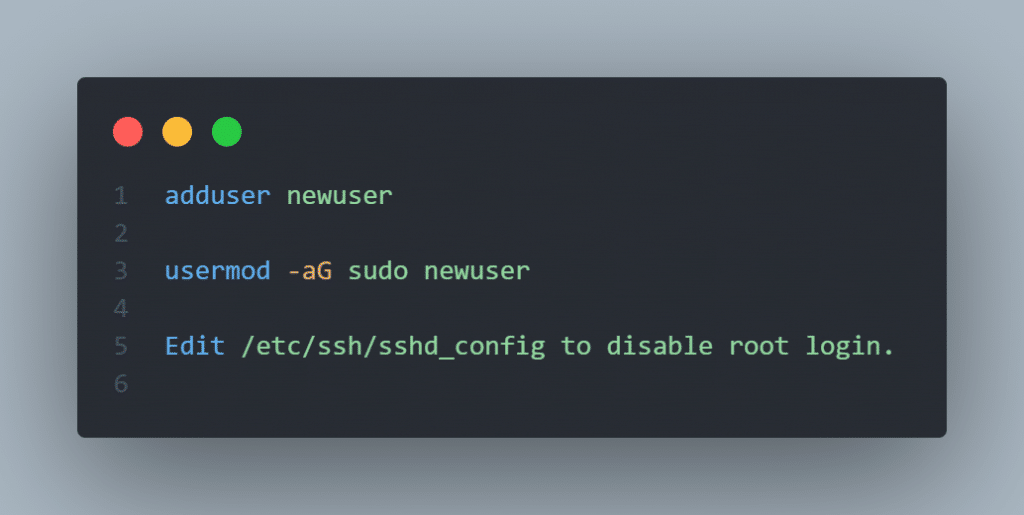 How to Set Up a Linux VPS in Malaysia (Beginner Guide: SSH, Apache, MySQL & Domain Setup) 4 Creating a New User and Disabling Root Login