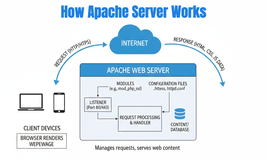 Apache vs Nginx vs LiteSpeed vs Caddy: A Detailed Web Server Comparison 5 How Apache Server Works