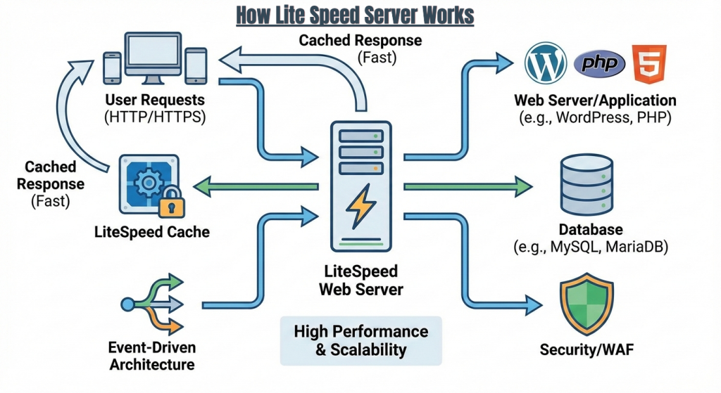 Apache vs Nginx vs LiteSpeed vs Caddy: A Detailed Web Server Comparison 7 How Lite Speed Server Works