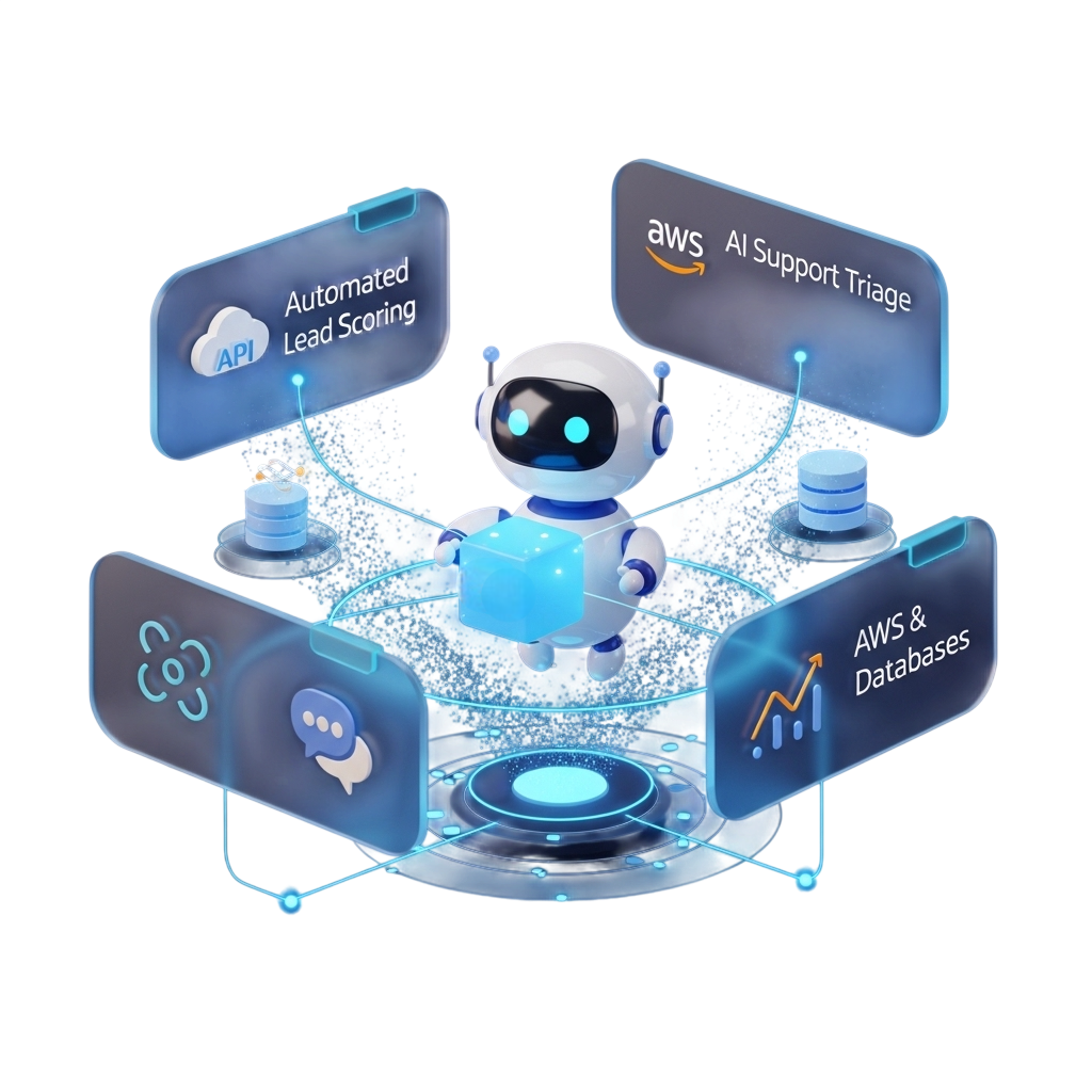 AI automation workflow illustration