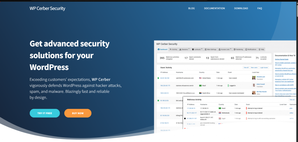 WP Cerber Security Plugin